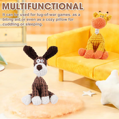 2026 New Dog Toys, Indestructible Plush Dog Toy for Aggressive Chewers,Squeaky Chew Toys for Small Medium Dogs,Dogs Squeaky Chew Toy for Indoor Pups Teething