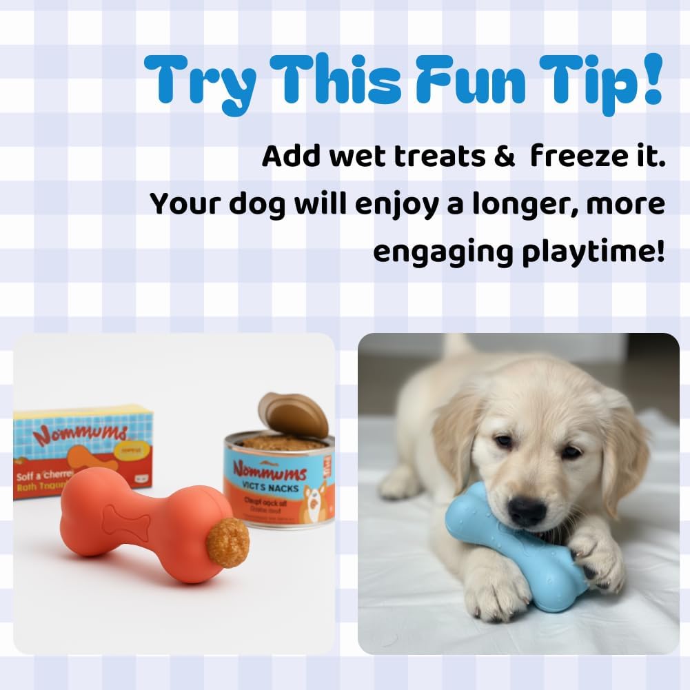 2 Pack Dog Puzzle Toy - Interactive Dog Treat Toy & Puzzle Dispenser - Enrichment Puzzle Toys for Smart Dogs & Puppies - Treat Dispensing Dog Toys for Cognitive Engagement & Fun Learning (Blue)